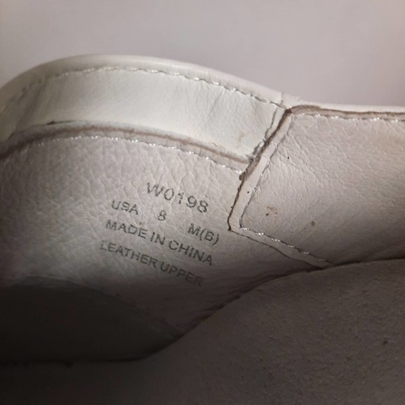 PROPET LEATHER WOMEN'S 8M ORTHOPEDIC WHITE‎ NURSE SLIP ON MULE SLIDES SHOE - Picture 8 of 8